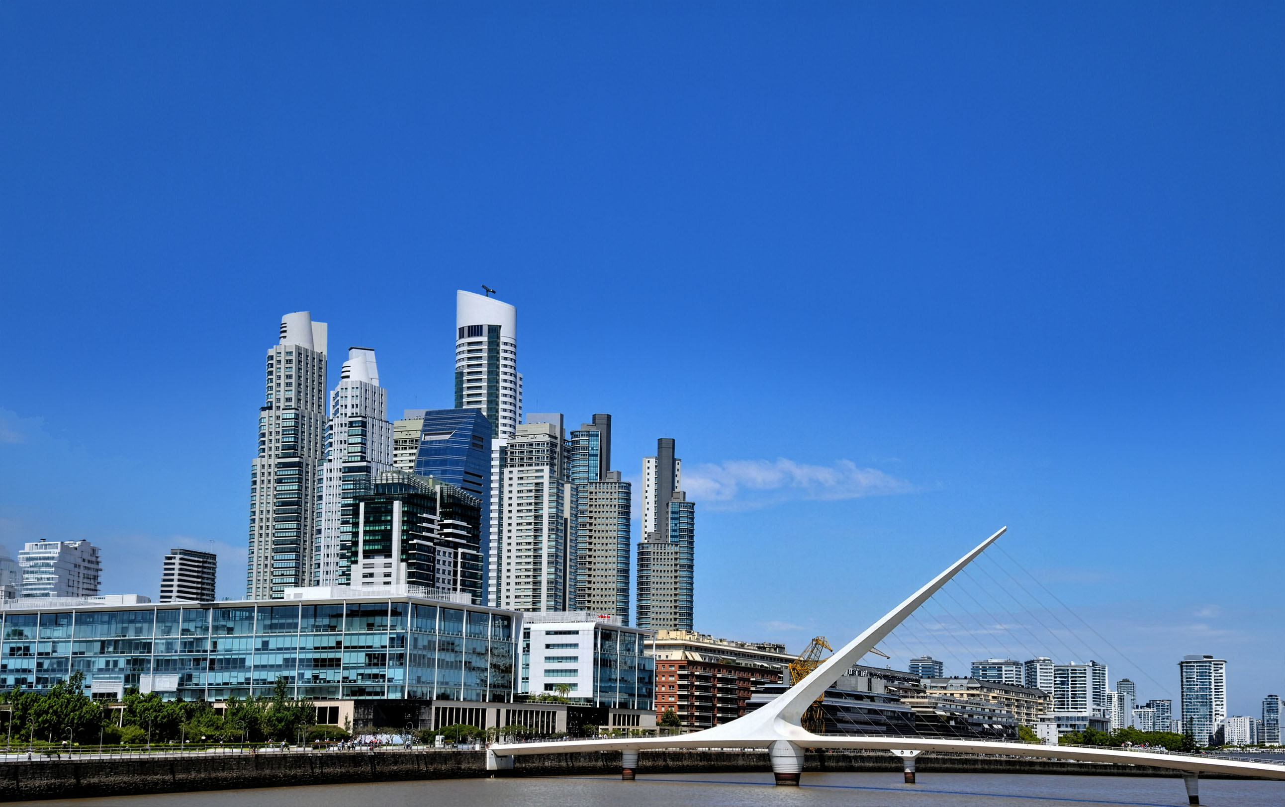 Waterfront office towers in the Puerto Madero financial district, Buenos Aires